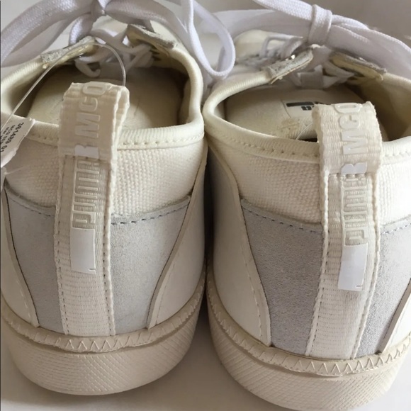 New Puma McQ Serve Low Cut Sneakers White Whisper Canvas 9 Men Shoes Limited - Picture 4 of 10